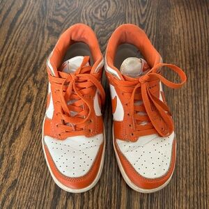 Orange Syracuse Nike dunk lows